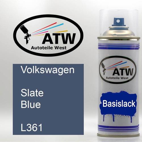 Volkswagen, Slate Blue, L361: 400ml Sprühdose, von ATW Autoteile West.